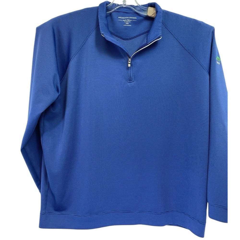 Holderness & Bourne / Ridgewood C. C. 1/4 Zip Mens XXL Blue Golf Sweatshirt (i39